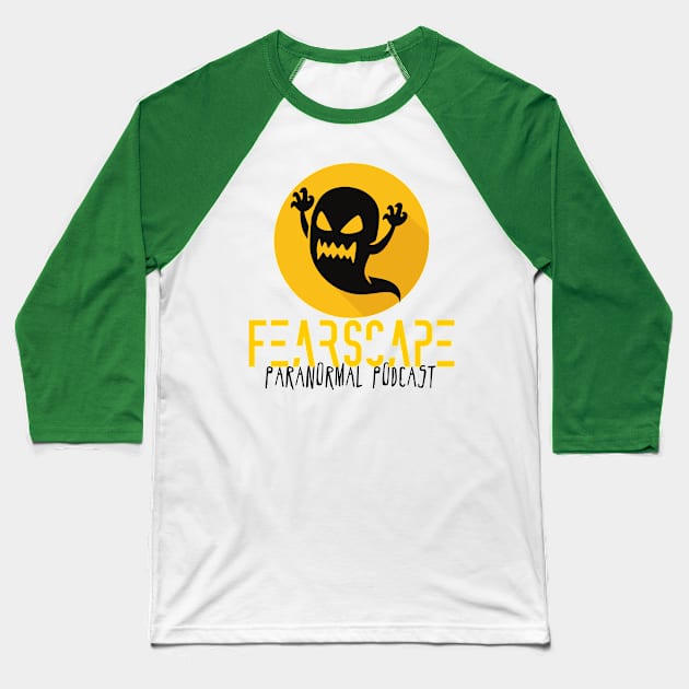 FearScape Ghost Runner Baseball T-Shirt by The Convergence Enigma